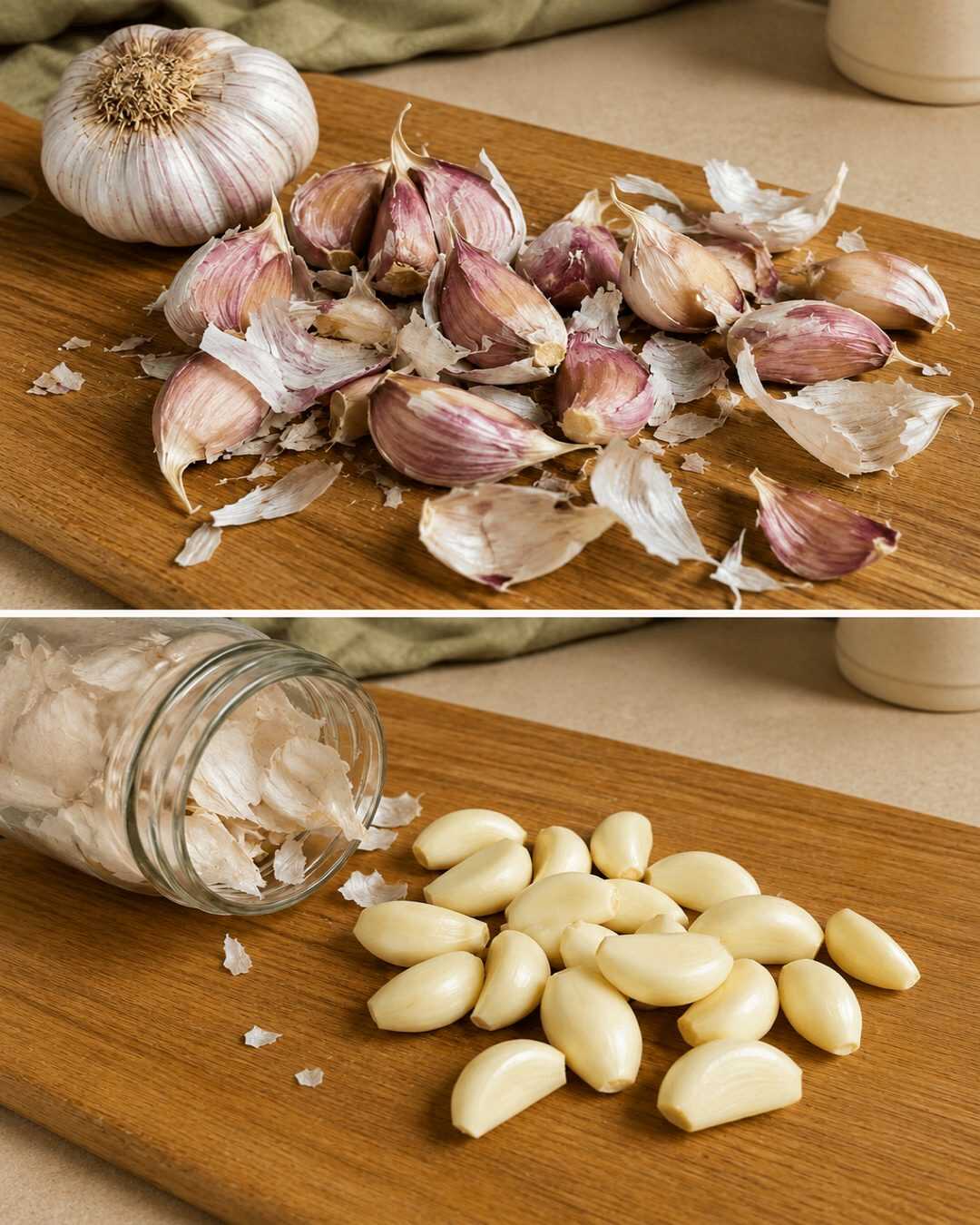 Vous perdez du temps à éplucher l’ail gousse par gousse ? Cette astuce simple va vous faciliter la tâche
