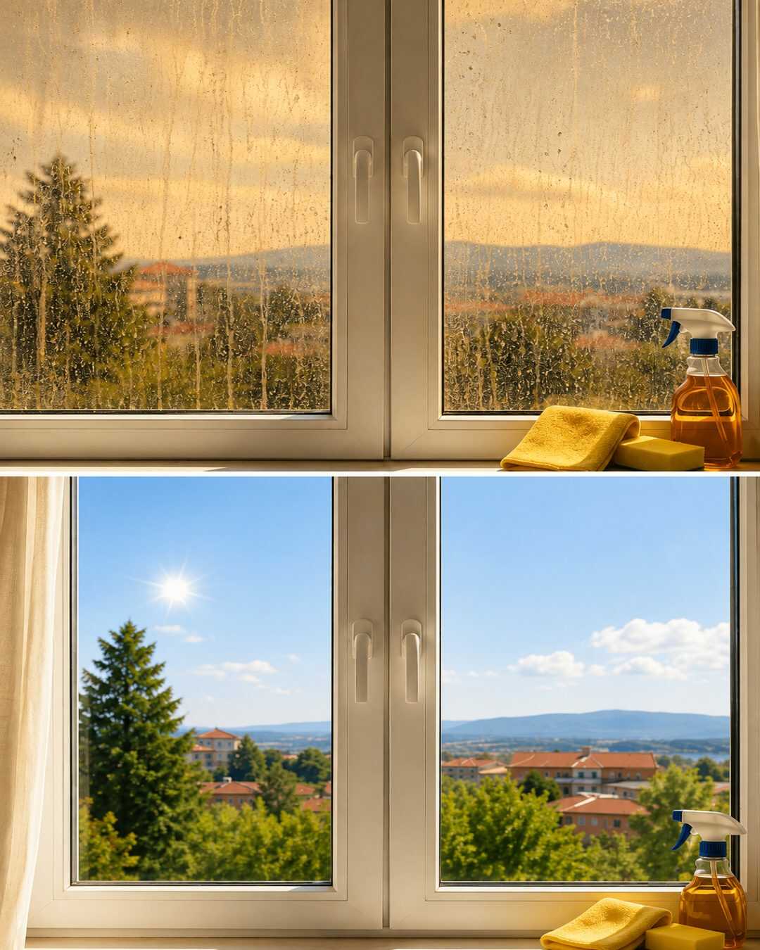 Cette astuce toute simple laisse vos vitres parfaitement propres et sans aucune trace