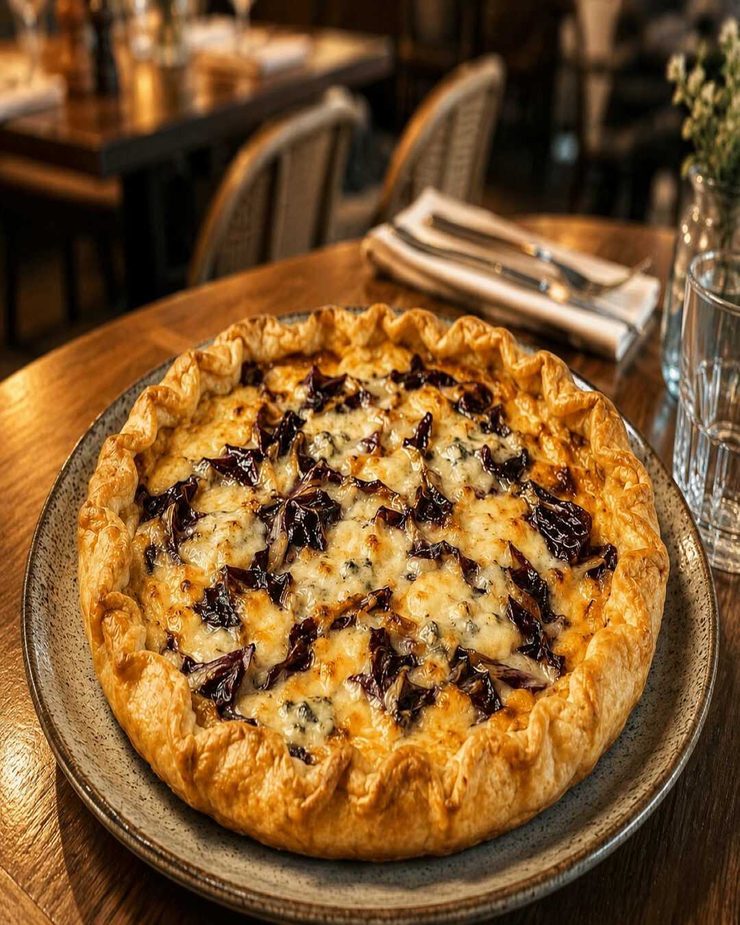 Tarte rustique aux poireaux, speck et scamorza fumée : les saveurs authentiques de la tradition italienne