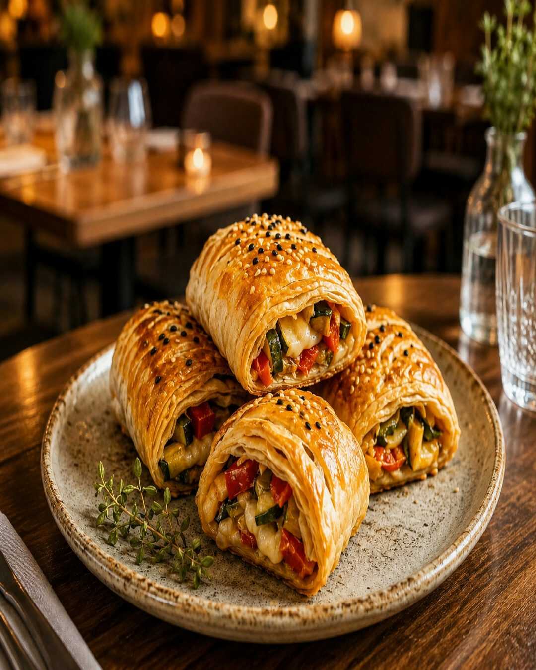 Mini-strudels individuels aux légumes : comme à la rôtisserie italienne, mais faits maison