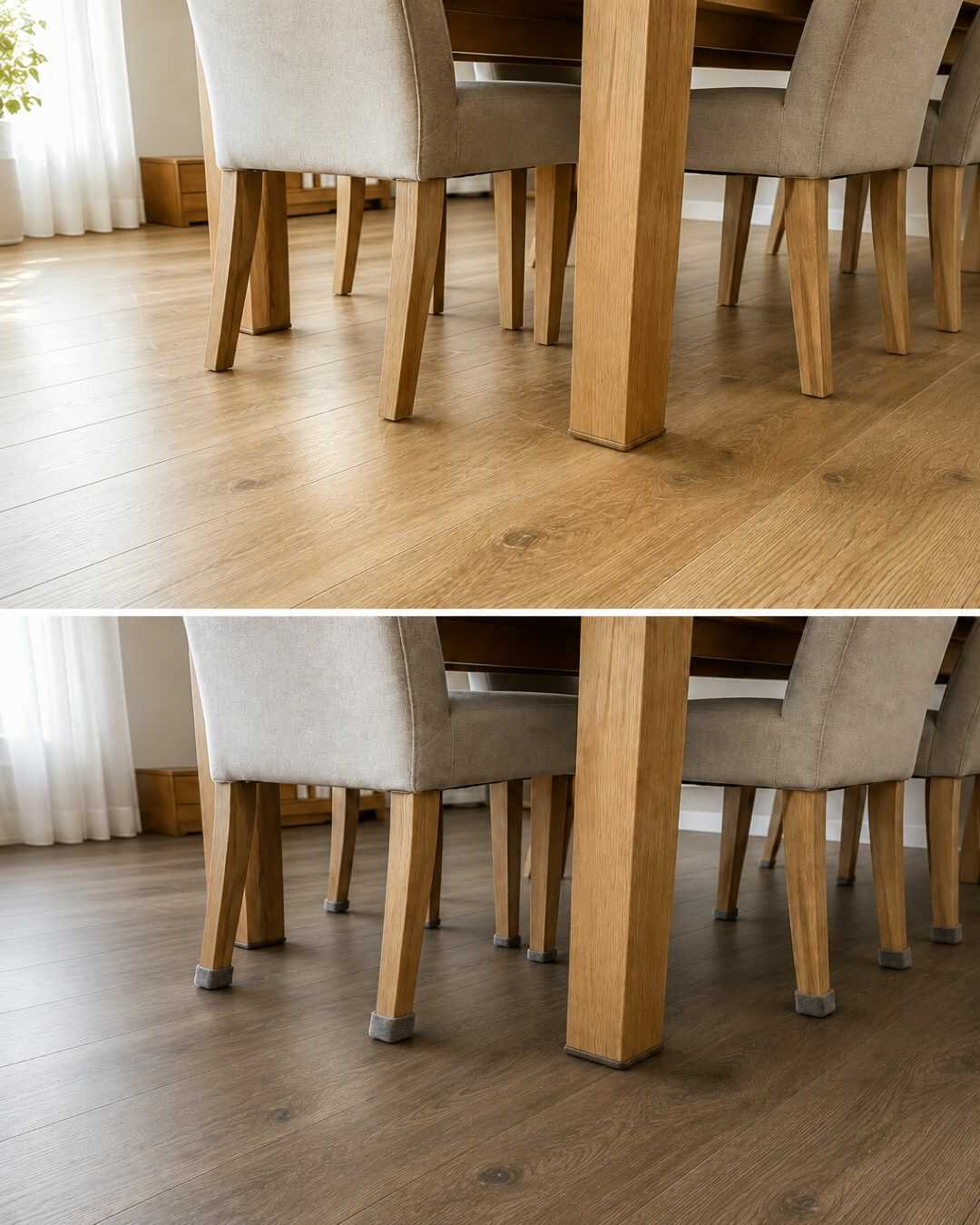 L’astuce qui empêche les chaises d’abîmer le sol : un petit détail qui protège votre salle à manger pendant des années