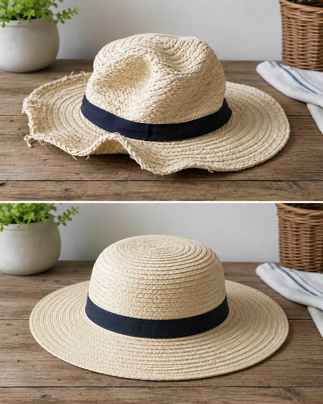 Comment redonner leur forme à vos chapeaux de paille après l’été