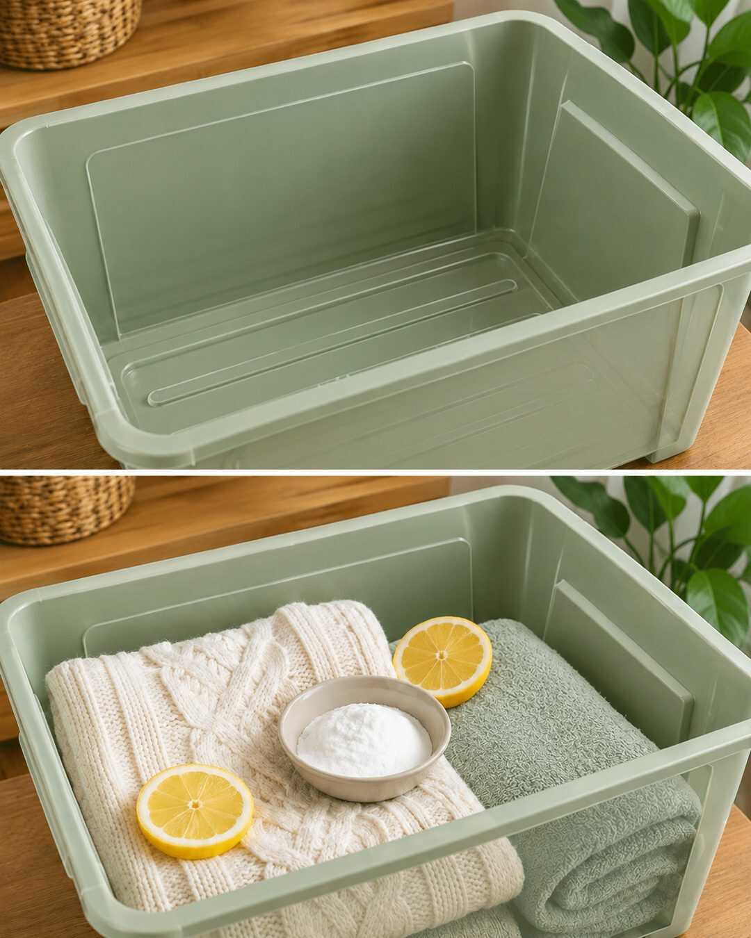 L’astuce simple pour éliminer l’odeur de plastique des boîtes de rangement avant d’y ranger vos vêtements