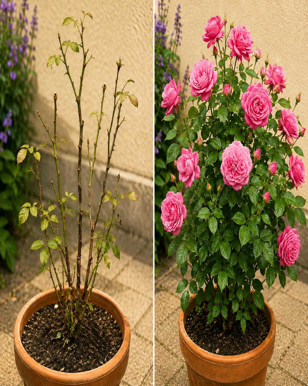 Comment revitaliser un rosier avec peu de feuilles et des branches faibles pour favoriser de nouvelles pousses et une floraison abondante