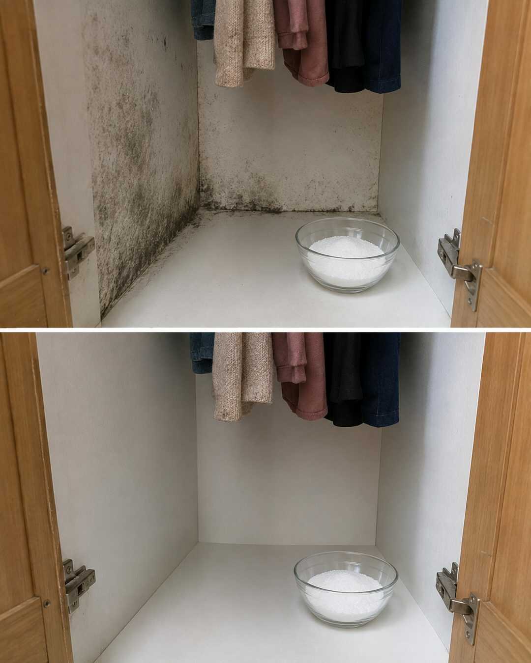 L’astuce du sel pour absorber l’excès d’humidité dans les petits espaces
