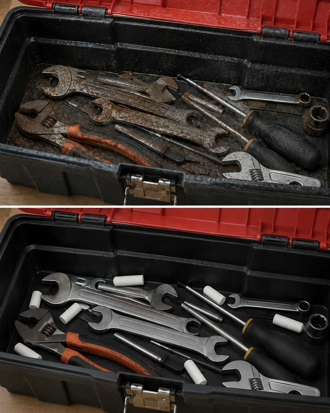 Pourquoi mettre quelques morceaux de craie dans la boîte à outils pour lutter contre l’humidité