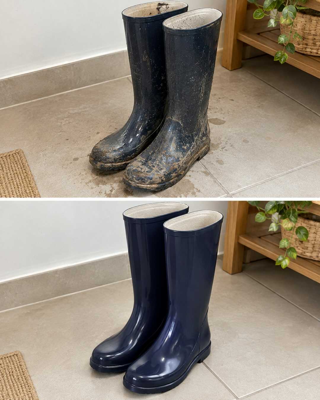 Bicarbonate dans les bottes de pluie : l’astuce pour absorber l’humidité et les mauvaises odeurs