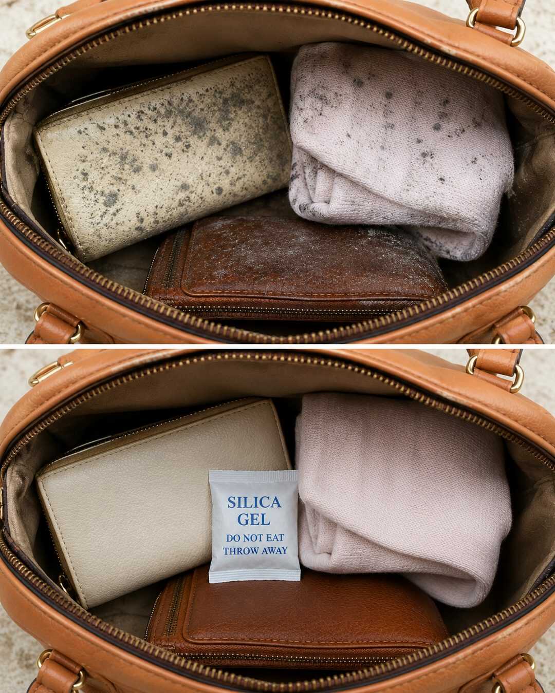 L’astuce des sachets de silice pour protéger les affaires dans les sacs et les valises de l’humidité