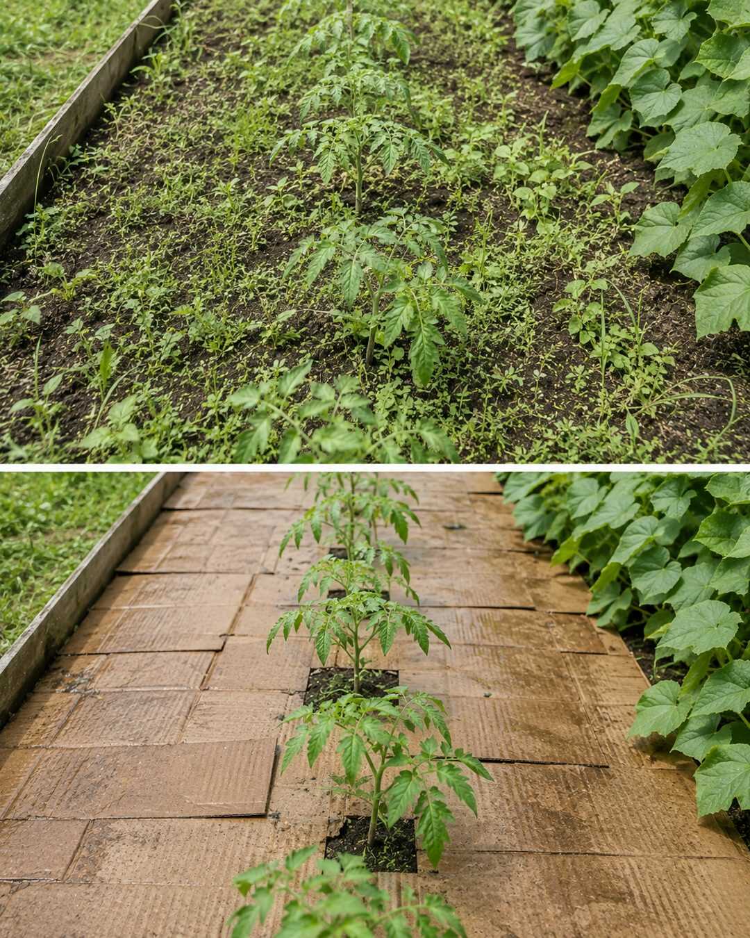 L’astuce du carton humide au potager pour limiter les mauvaises herbes sans produits chimiques