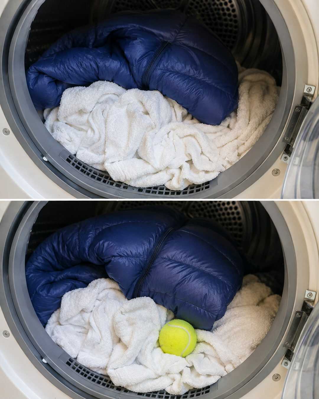 Une balle de tennis dans le sèche-linge : l’astuce pour garder serviettes et doudounes bien gonflées