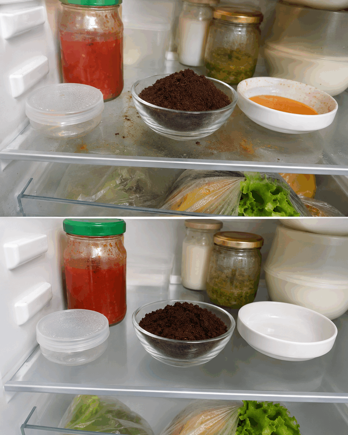 Marc de café dans le réfrigérateur : l’astuce simple pour absorber les mauvaises odeurs