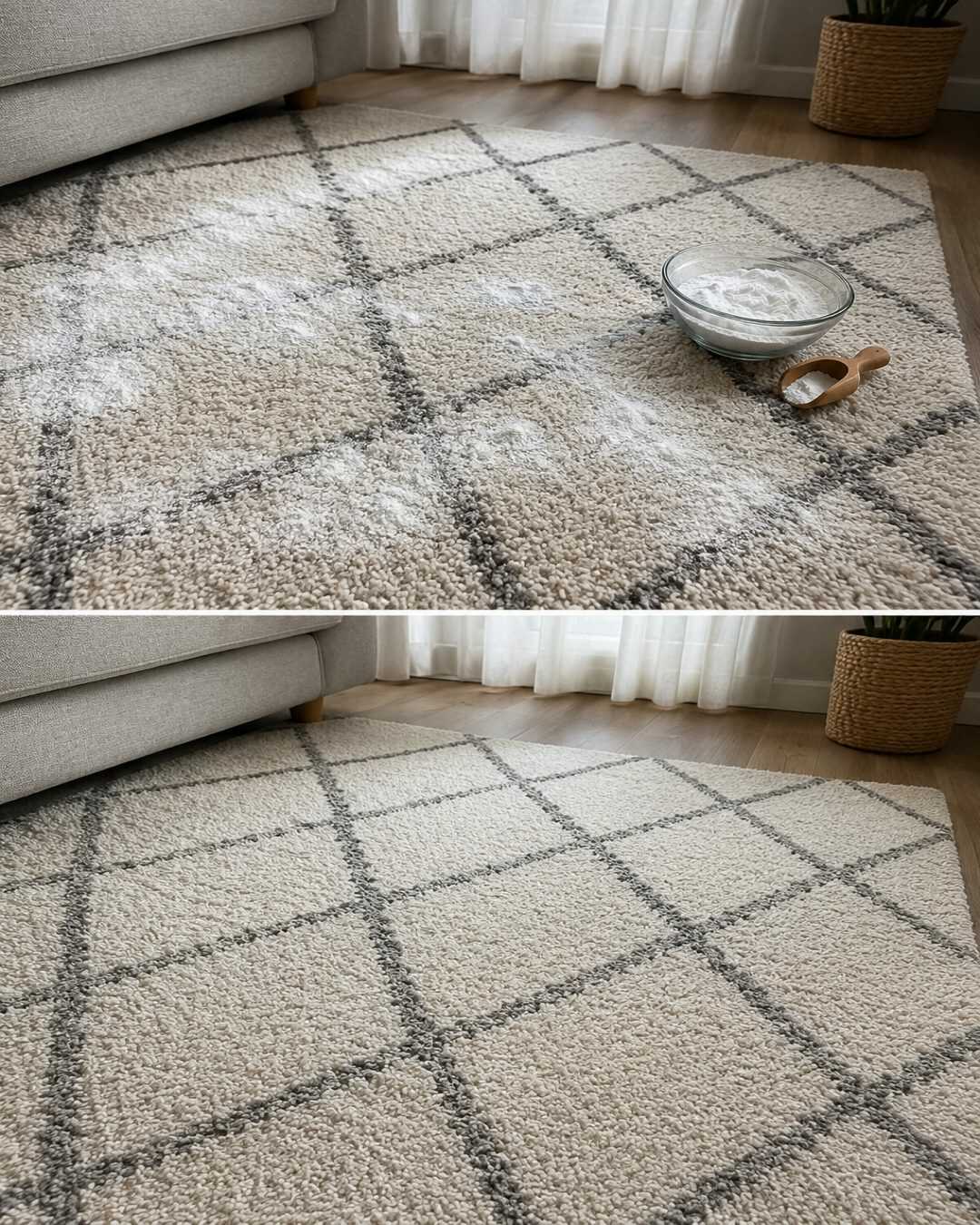 Bicarbonate sur les tapis et moquettes : l’astuce pour neutraliser les odeurs tenaces
