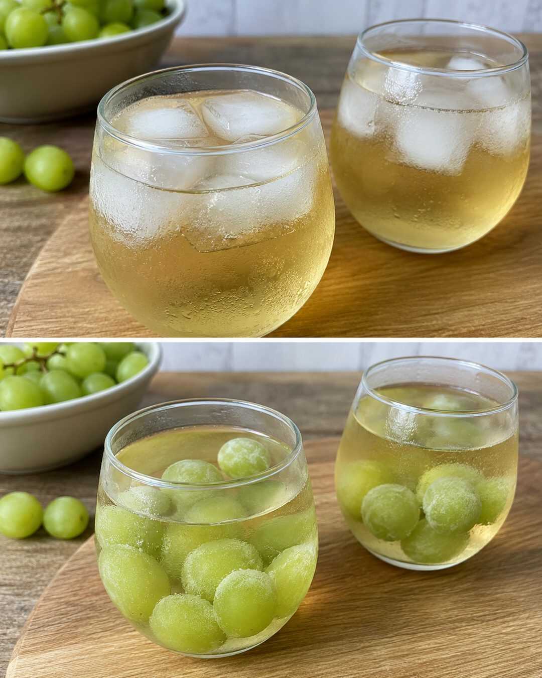 Raisins congelés : l’astuce fraîcheur pour garder vos boissons bien froides sans les diluer
