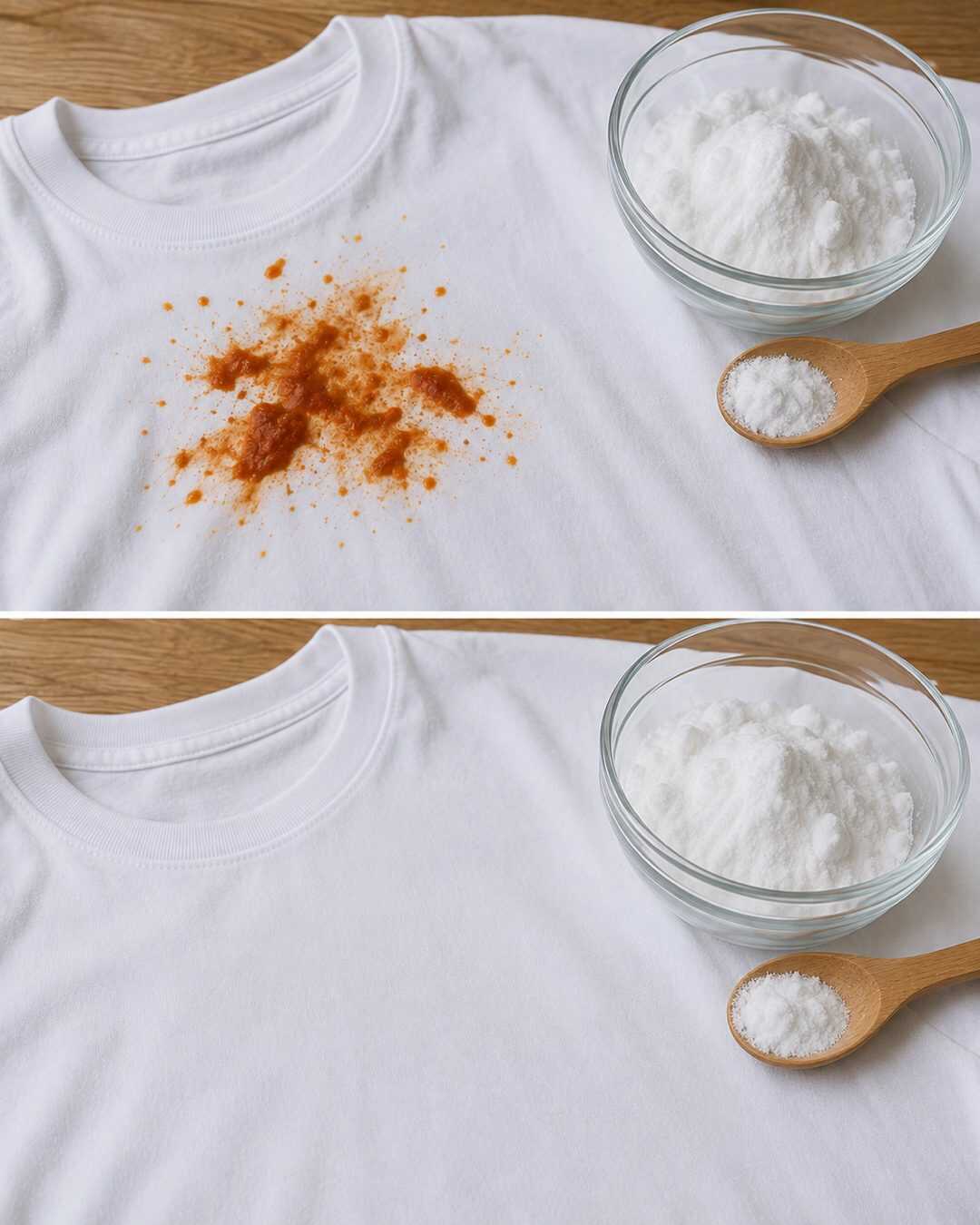 Tache de tomate : l’astuce du bicarbonate pour éliminer les traces tenaces