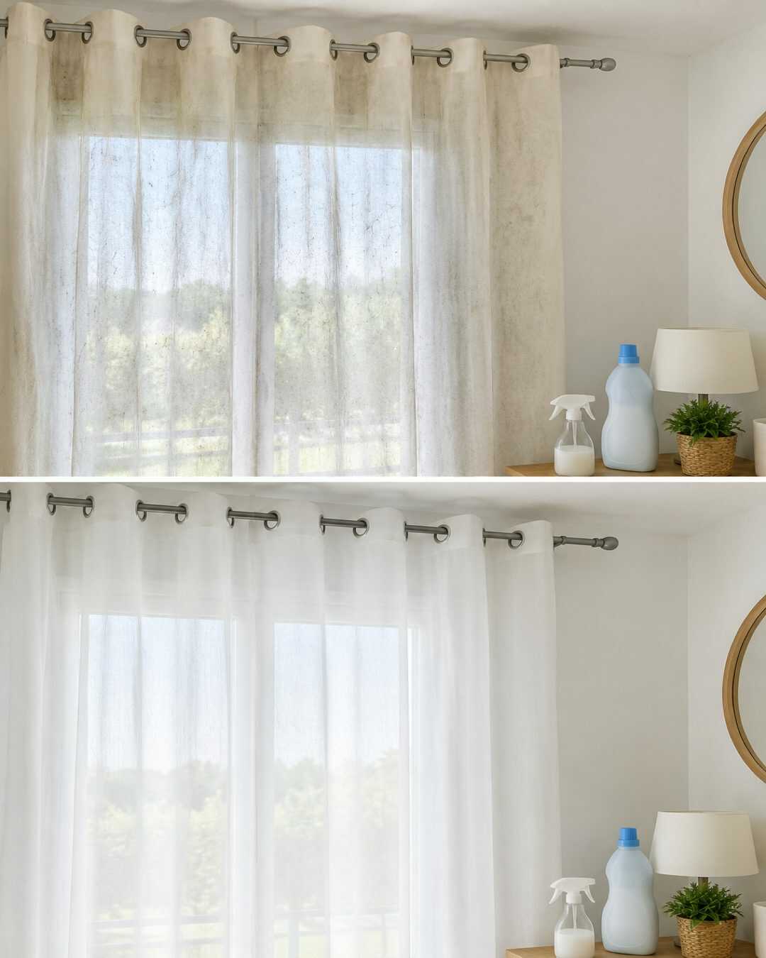 Rideaux et stores : l’astuce de l’assouplissant dilué pour les rafraîchir et limiter la poussière
